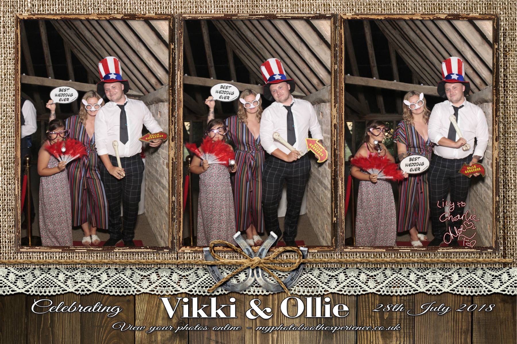 Vikki & Ollie's Wedding | View more photos from the event at gallery.myphotoboothexperience.co.uk/u/MyPhotoBoothExperienceLtd/Vikki-Ollies-Wedding